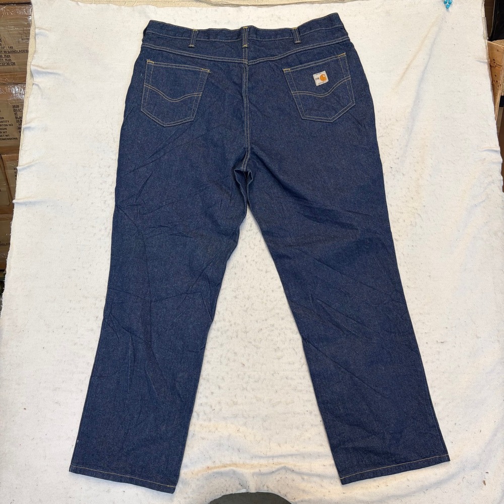 Carhartt FR Flame Resistant Jeans Mens 42x30 Blue Denim Straight Leg Work Pants